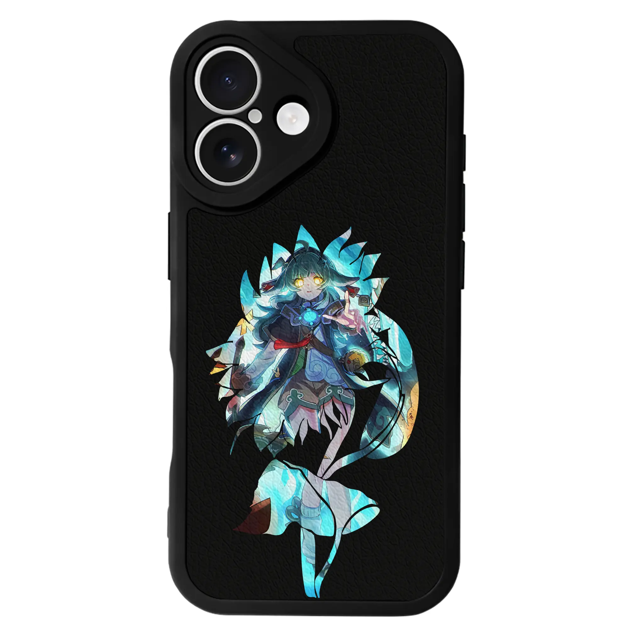 崩壊：スターレイル グッズ フォフォ - IPhone 16シリーズ対応 ・ シリコンスマホケース ・ レザー調 ・ 高精度フィット ・ 耐衝撃 ・ ワイヤレス充電対応 ・ 精密カット